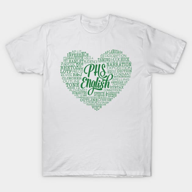 PHS English Love Tshirt T-Shirt by beyerbydesign